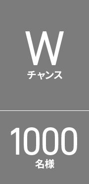 W賞 1000名様